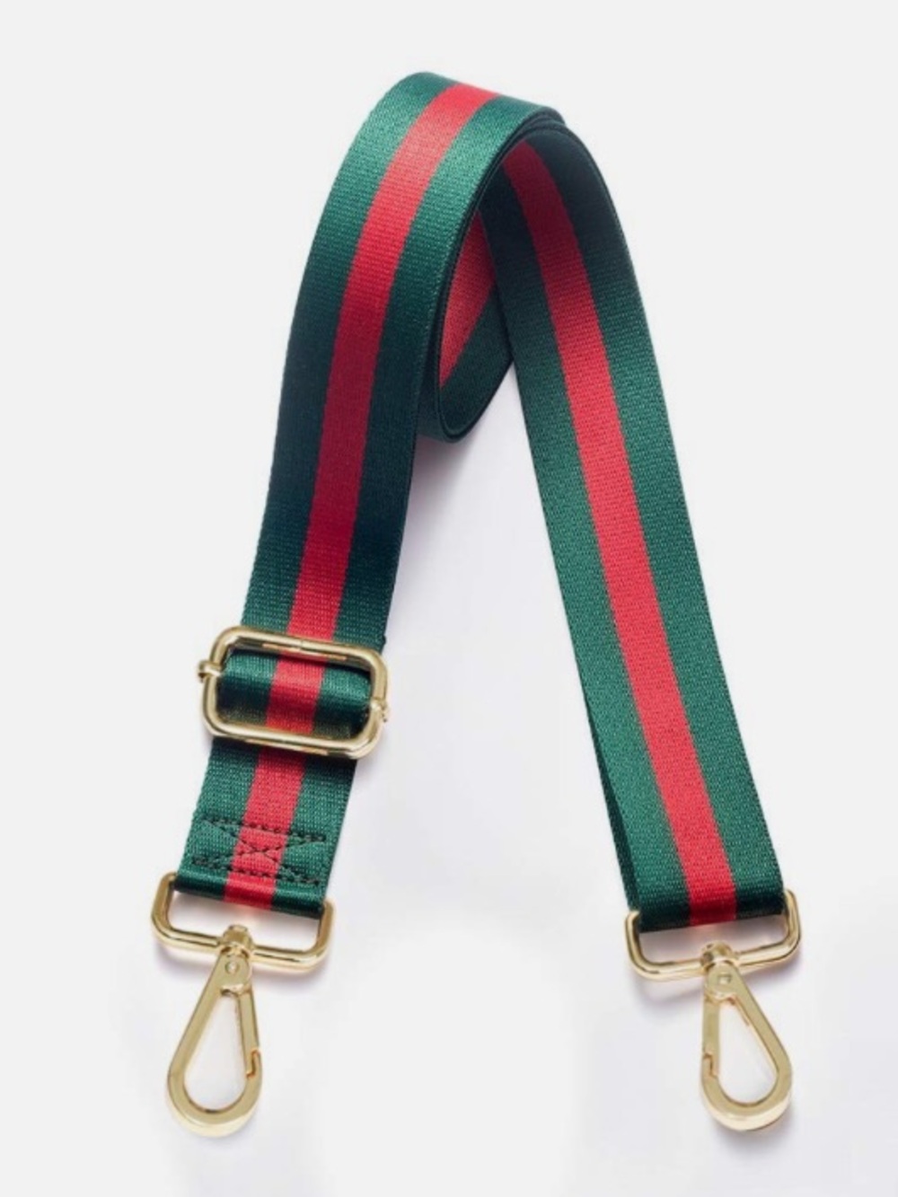 NWT Green & Red Web Adjustable Replacement Strap In Dark